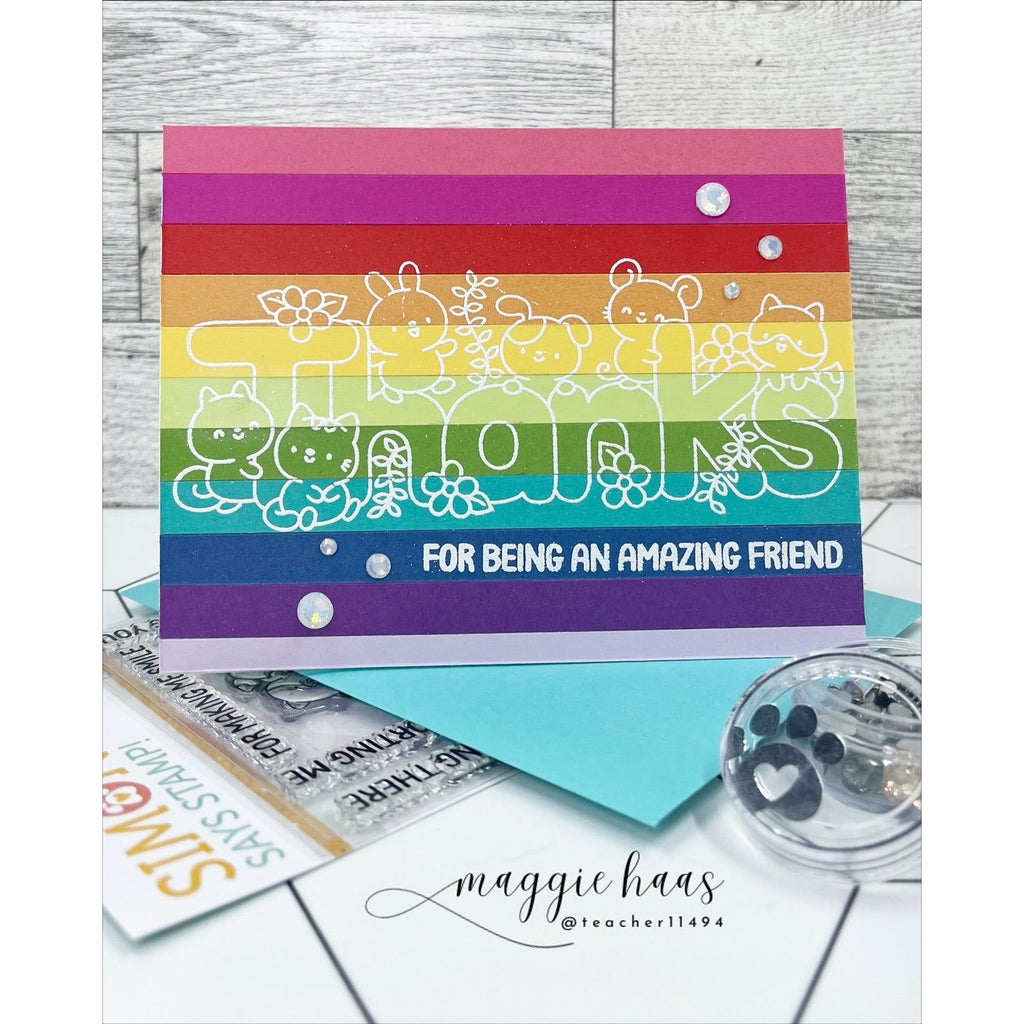 Simon Says Stamps and Dies Thanks Always set976ta Thank You Card