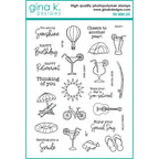 Gina K Designs The Good Life Clear Stamps gkd238