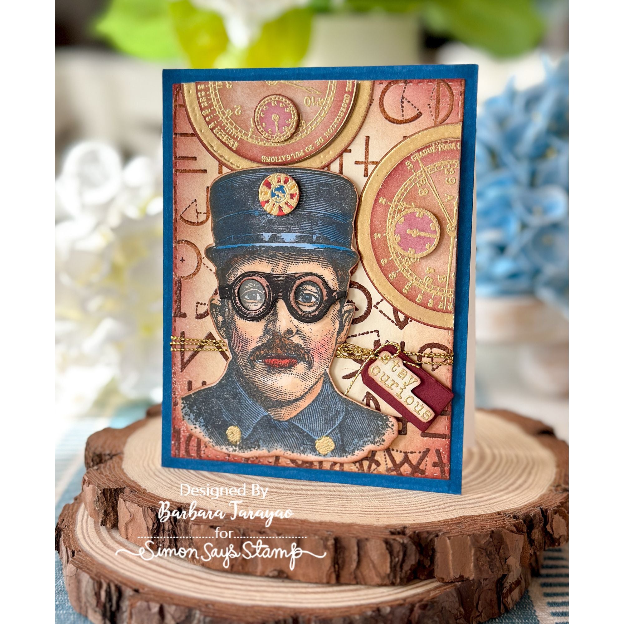Simon Says Stamp The Inspector Wafer Dies 465sss Steam Punk Card | color-code:ALT10