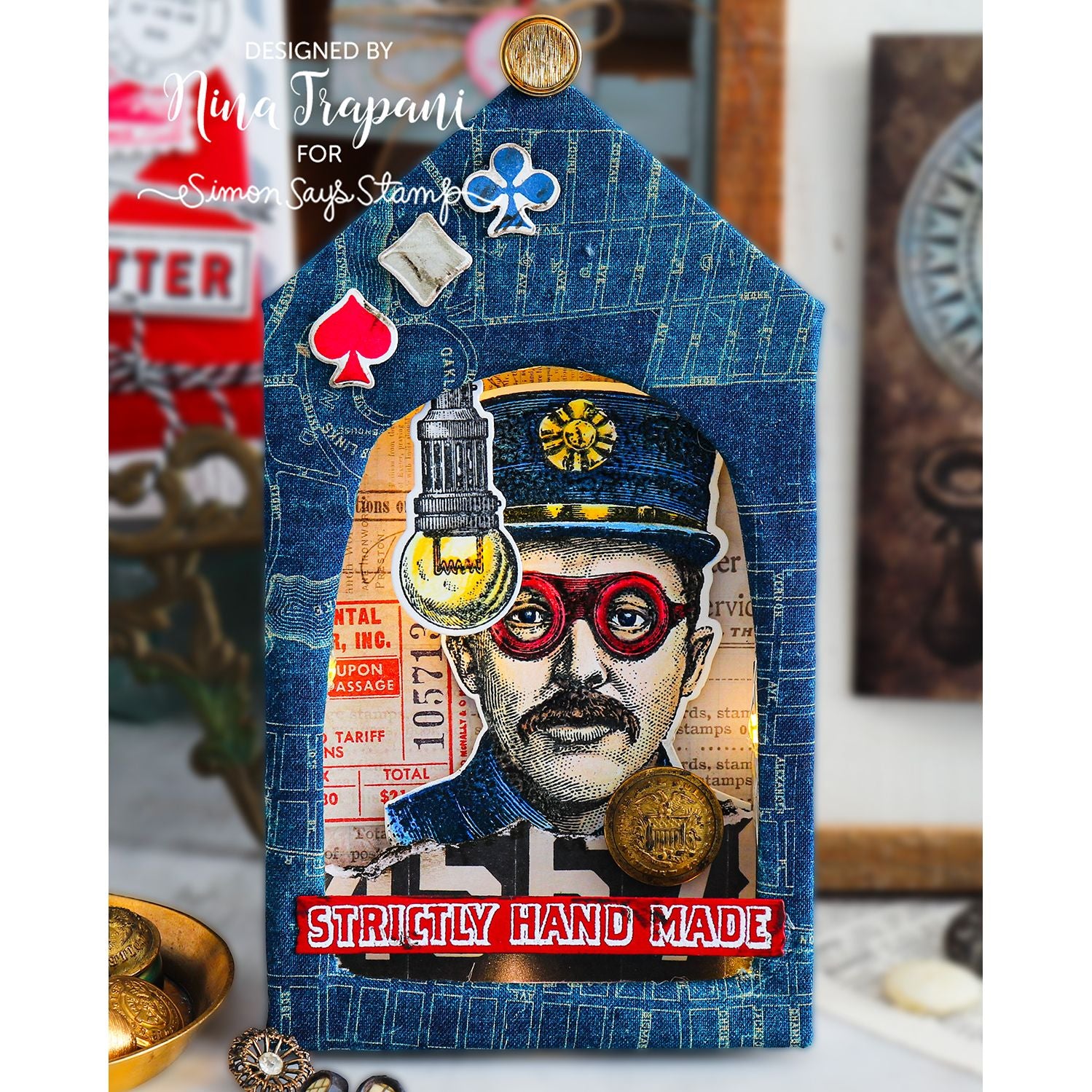 Simon Says Stamp The Inspector Wafer Dies 465sss Steam Punk Tag | color-code:ALT04