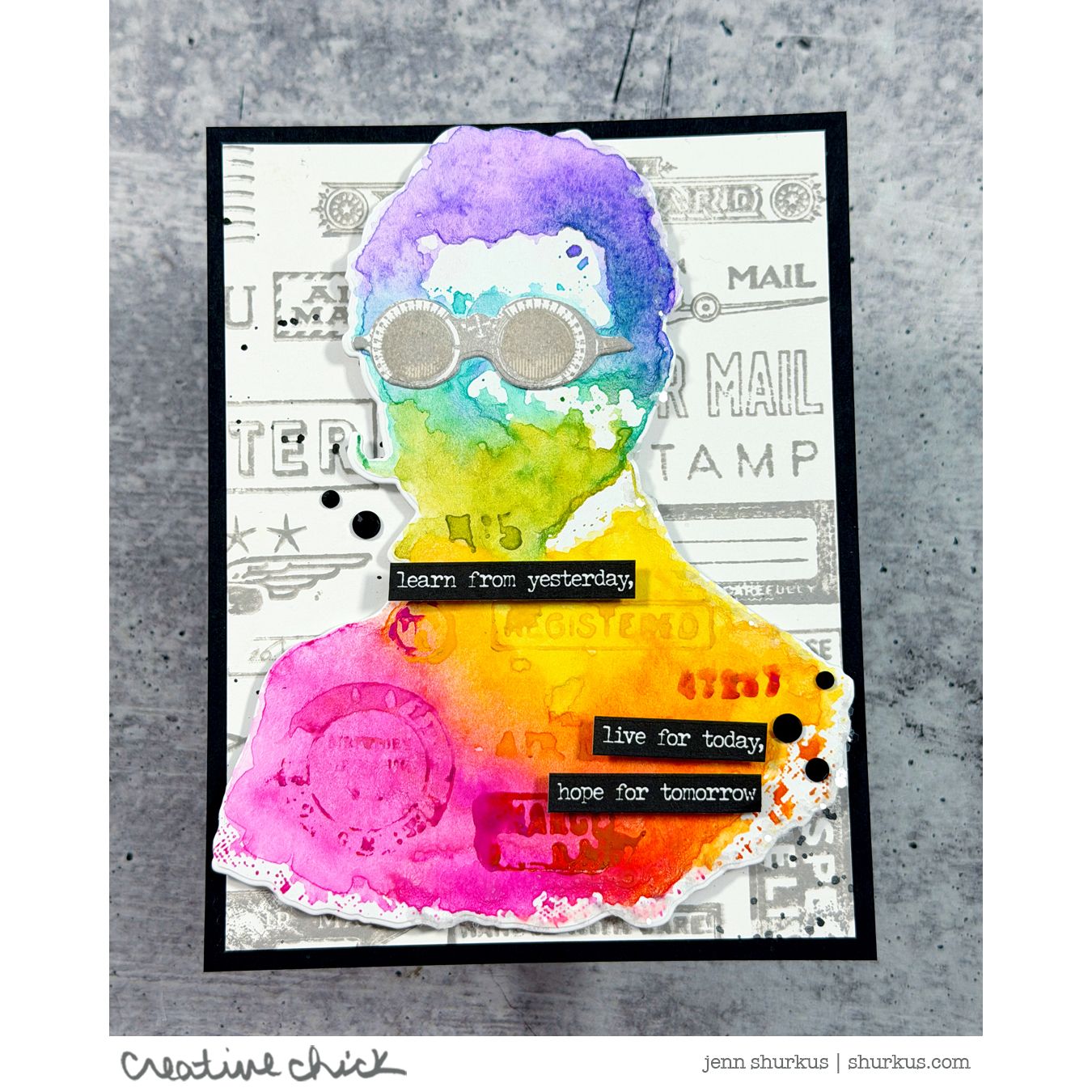 Simon Says Stamp The Professor Suite Wafer Dies 373sss395 Encouragement Card | color-code:ALT06