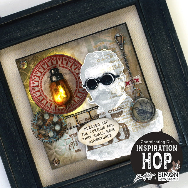 Simon Says Stamp The Professor Suite Wafer Dies 373sss395 Steam Punk Frame