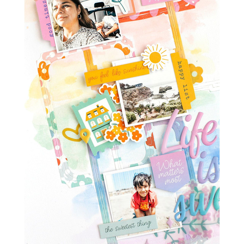 Pinkfresh Studio The Simple Things 6 x 6 Paper Pack 224924 Paper Frames Layout | color-code:ALT02