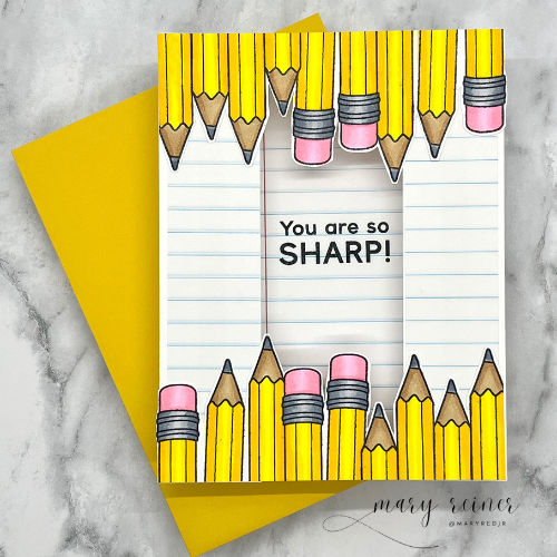 Simon Says Stamps and Dies The Write Stuff set650ws Just A Note Back to School Card | color-code:ALT01