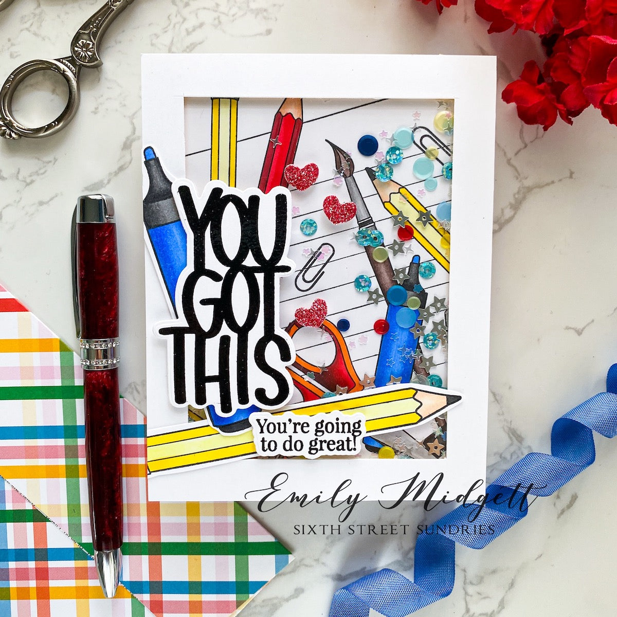 Simon Says Clear Stamps The Write Stuff sss202714c Just A Note Back to School Card | color-code:ALT02