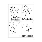 The Crafter's Workshop A2 Layered Groovy Flowers Stencils tcw6072 layers