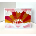 The Crafter's Workshop A2 Layered Hello Sunshine Stencils tcw6070 pink