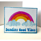 The Crafter's Workshop A2 Layered Rainbow Vibes Stencils tcw6069 good