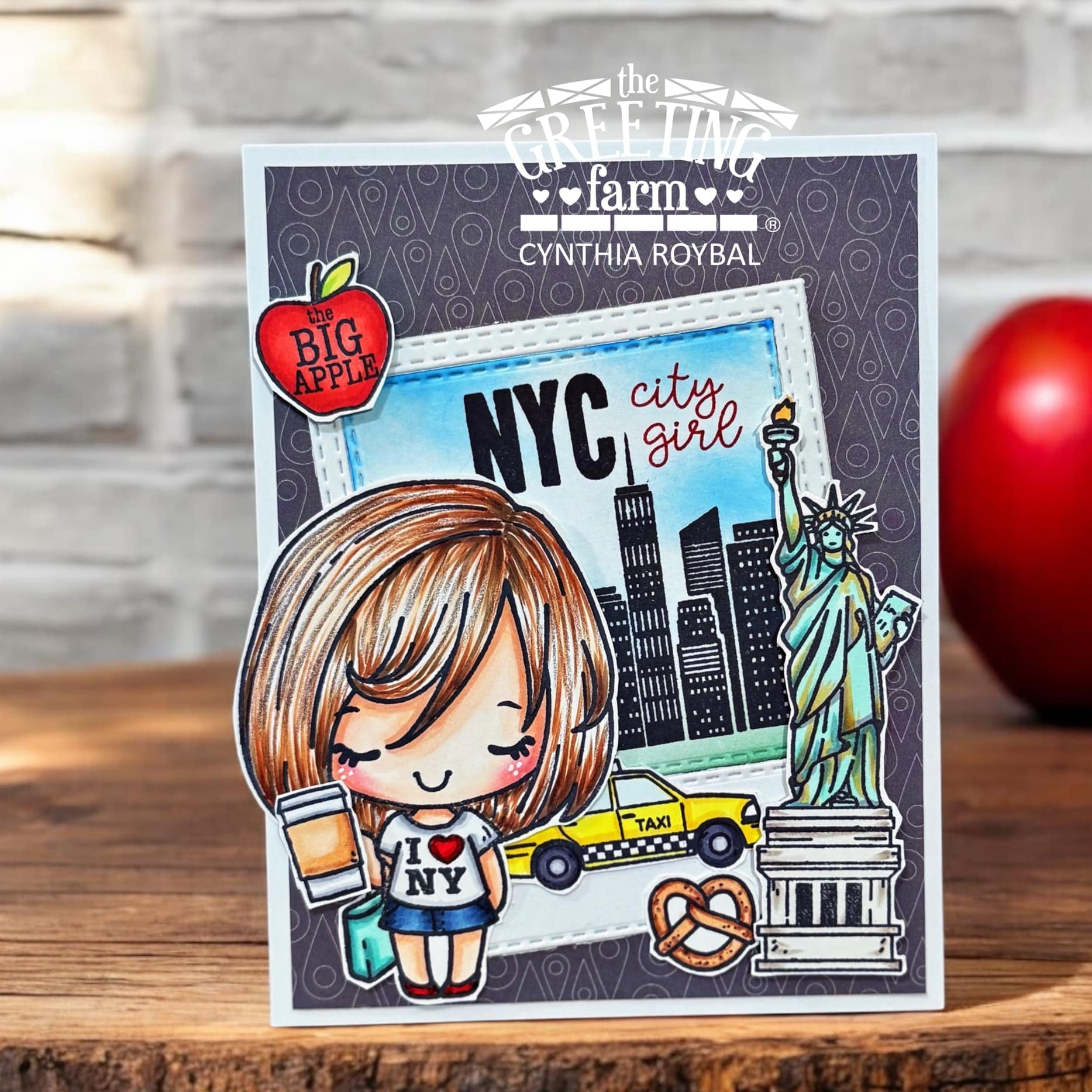 The Greeting Farm Anya In New York Stamps Big Apple | color-code:ALT02