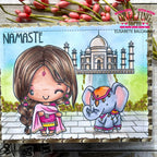 The Greeting Farm Anya in India Stamps Namaste | color-code:ALT01