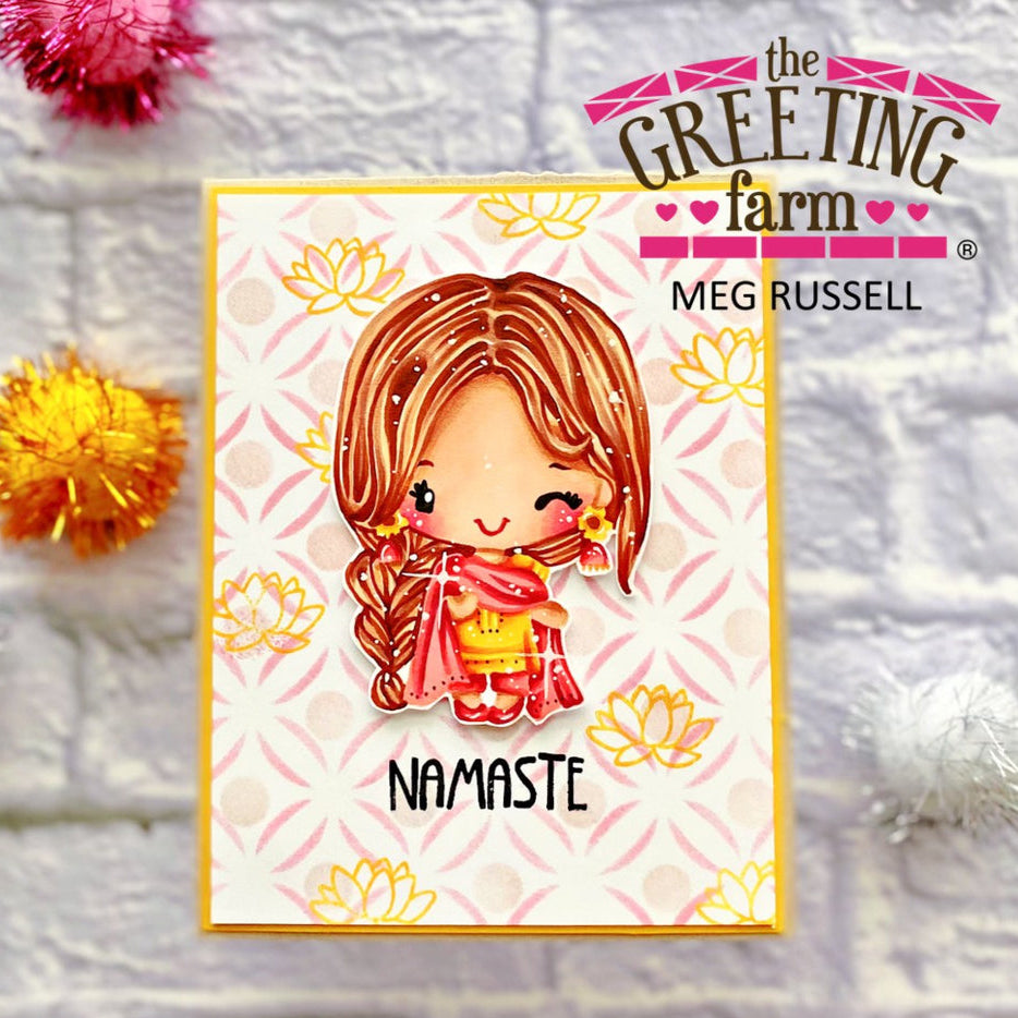 The Greeting Farm Anya in India Stamps Namaste 2 | color-code:ALT02