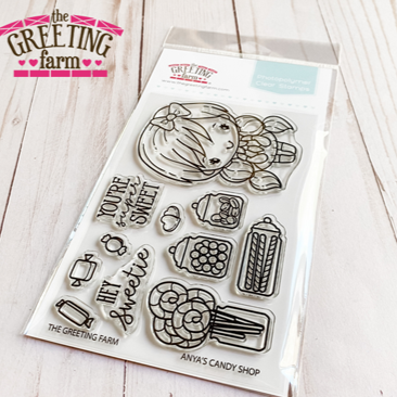 The Greeting Farm Anya's Candy Shop Stamps