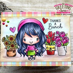The Greeting Farm Anya's Flower Shop Stamps Brunette Thanks a Bunch | color-code:ALT02