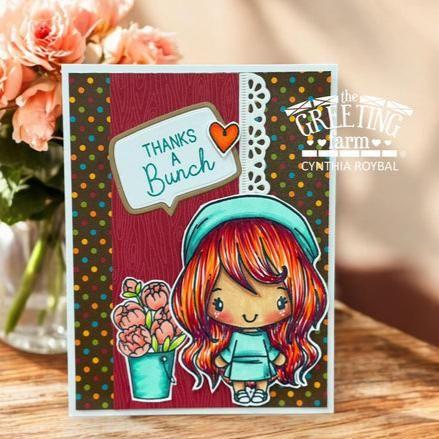 The Greeting Farm Anya's Flower Shop Stamps Thanks a Bunch | color-code:ALT01