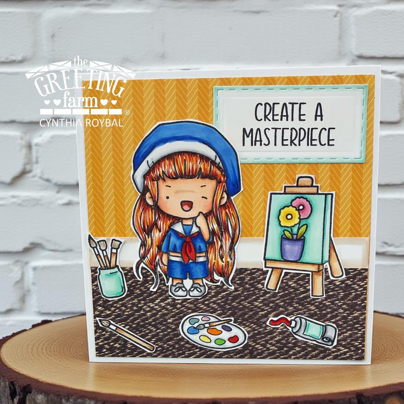 The Greeting Farm Artsy Kids Stamps Create a Masterpiece Card | color-code:ALT01