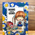 The Greeting Farm Bookish Kids Stamps Books Before Looks Card