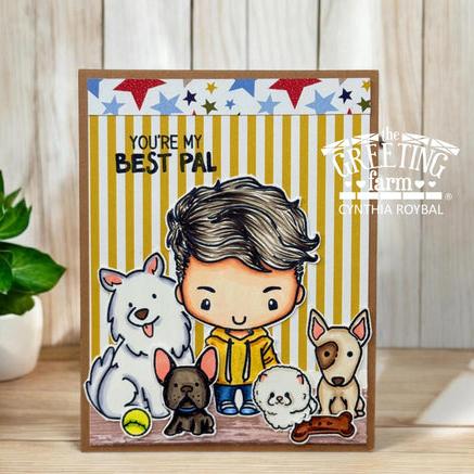 The Greeting Farm Dog Dad Ian Stamps You're My Best Pal | color-code:ALT01