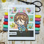 The Greeting Farm Emoji Couple Stamps Let's Catch Up | color-code:ALT01