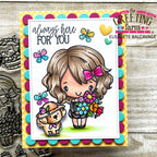 The Greeting Farm Flowers Anya Stamps Always Here for You with Dog | color-code:ALT03