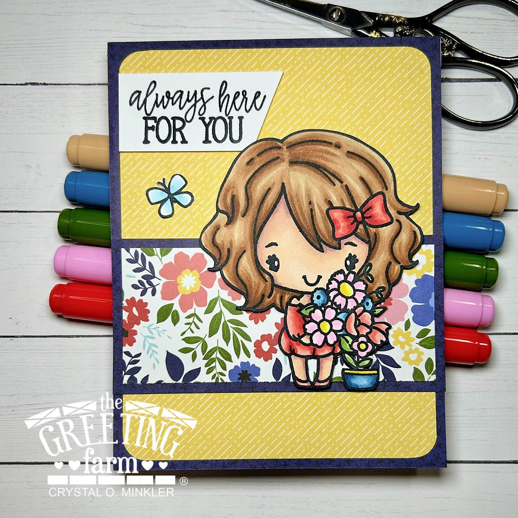 The Greeting Farm Flowers Anya Stamps Yellow Always Here for You | color-code:ALT01