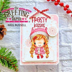 The Greeting Farm Frosty Kisses Stamps Pink Tag | color-code:ALT01