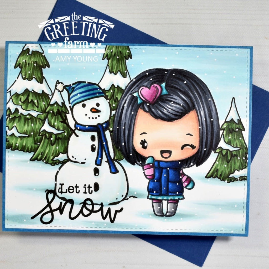 The Greeting Farm Holiday Reboot Stamps Let it Snow