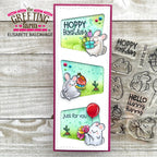 The Greeting Farm Hunny Bunny Stamps Hoppy Birthday Slimline | color-code:ALT02