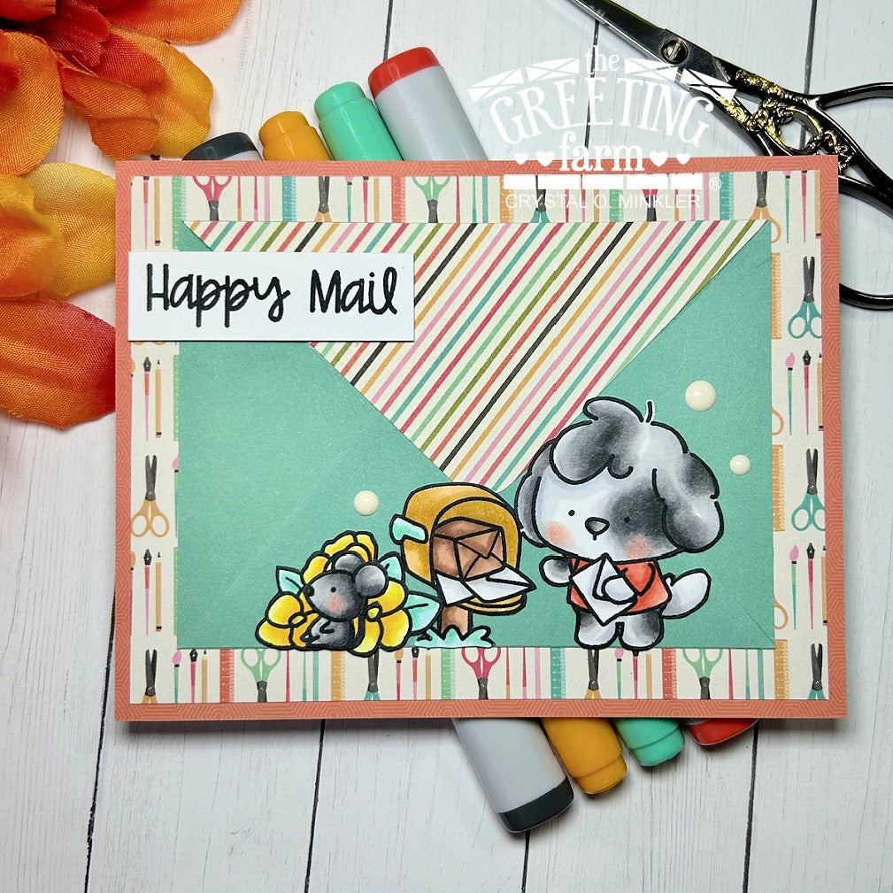 The Greeting Farm Maddox the Dog Stamps Happy Mail | color-code:ALT01