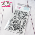 The Greeting Farm Mermaid Anya 3 Stamps