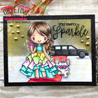 The Greeting Farm Miss Anya Red Carpet Stamps Simply Sparkle | color-code:ALT02