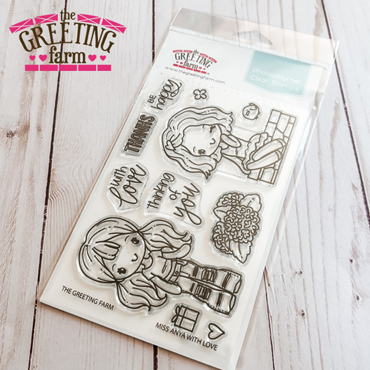 The Greeting Farm Miss Anya with Love Stamps