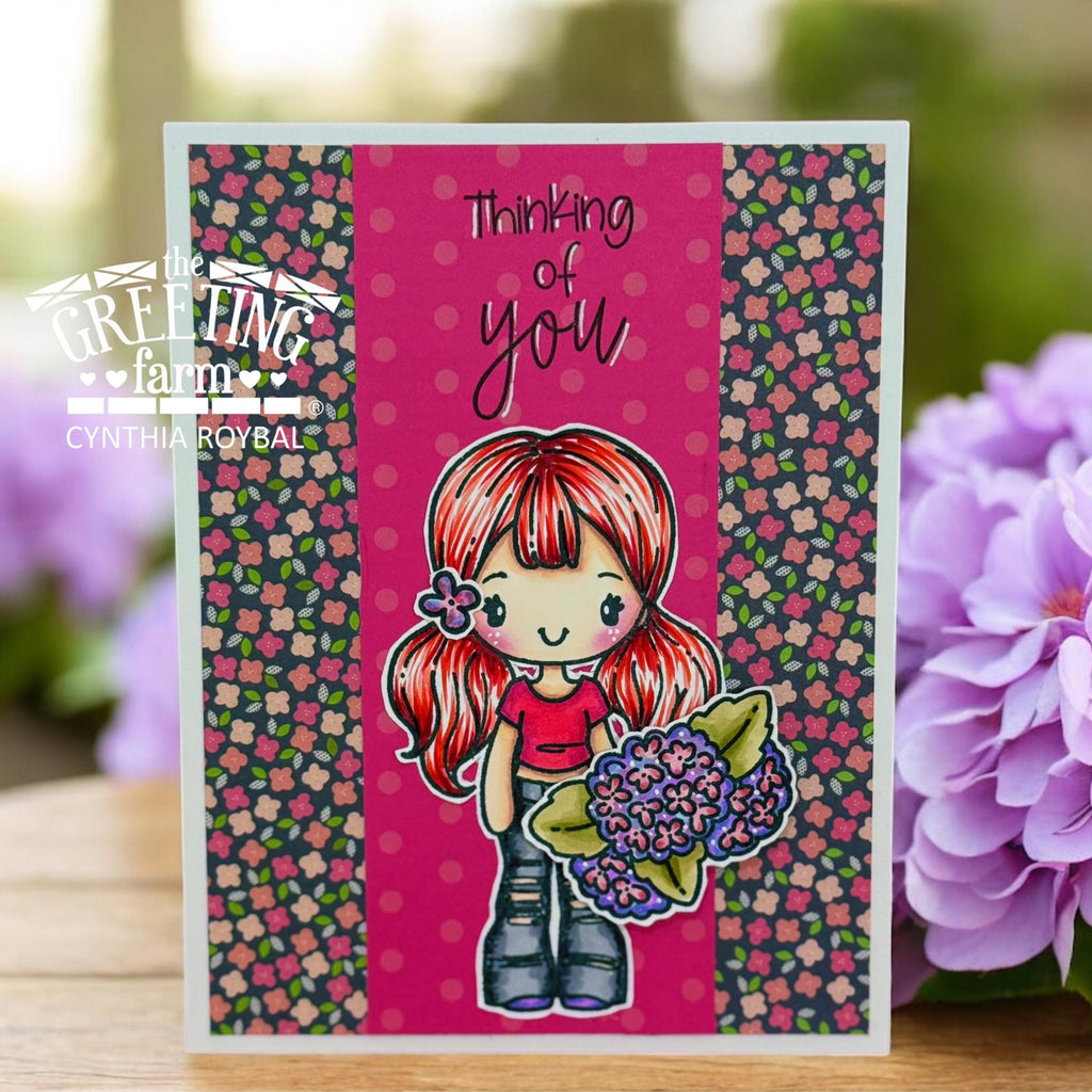 The Greeting Farm Miss Anya with Love Stamps Thinking of You | color-code:ALT02