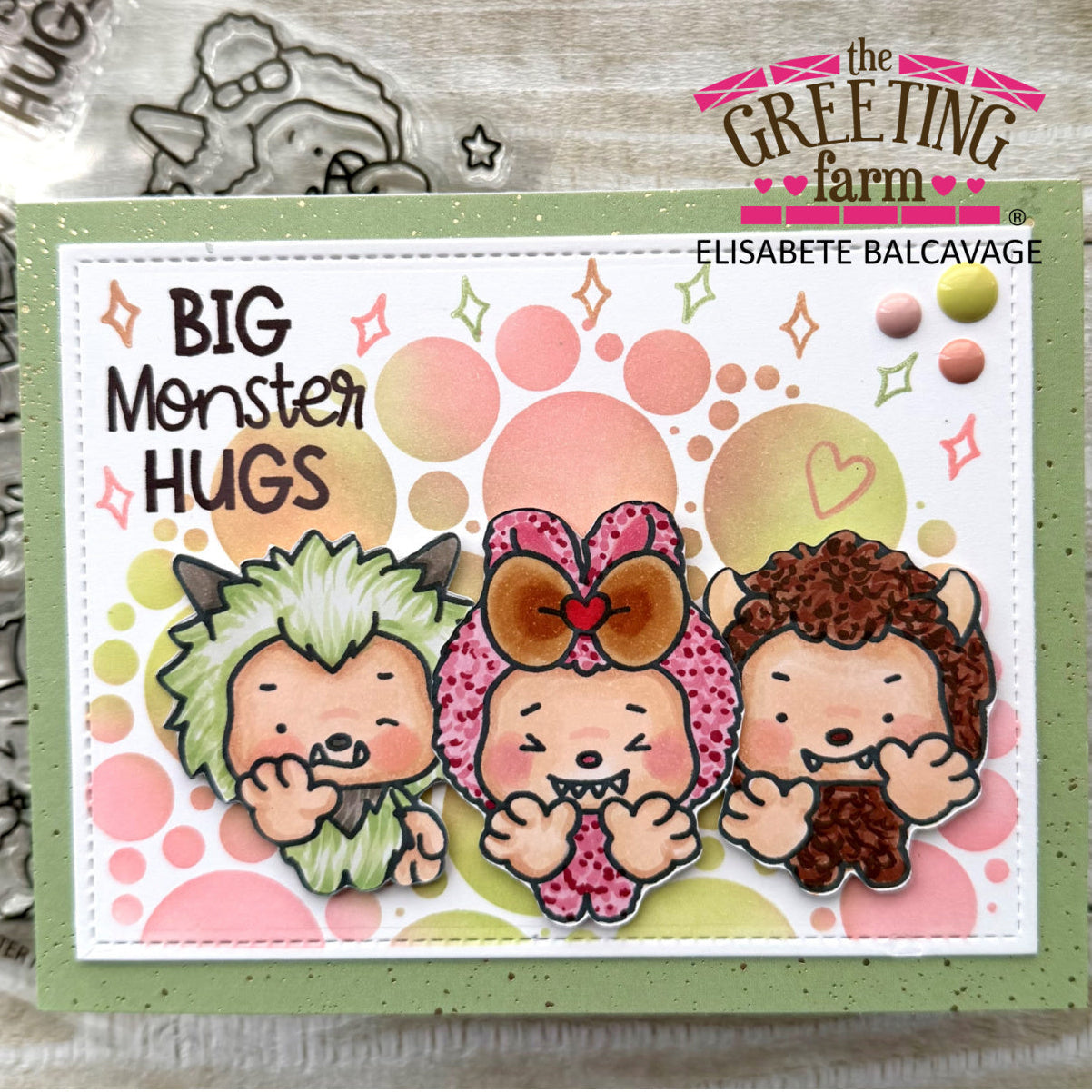 The Greeting Farm Monster Hugs Stamps Big Monster Hugs | color-code:ALT02