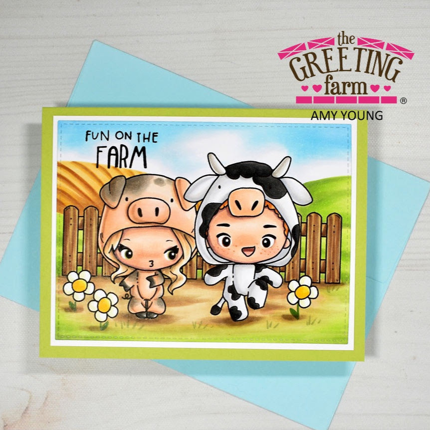 The Greeting Farm One of a Kind Stamps fun on a farm