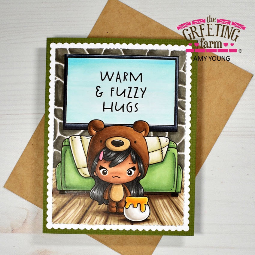 The Greeting Farm One of a Kind Stamps warm and fuzzy