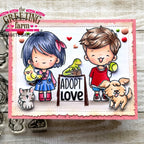The Greeting Farm Pets & Kids Stamps Adopt Love | color-code:ALT02