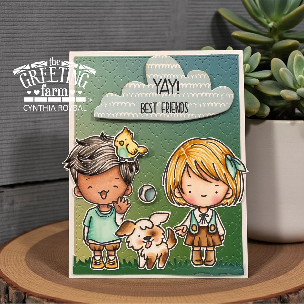 The Greeting Farm Pets & Kids Stamps Yay Best Friends | color-code:ALT01
