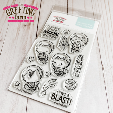 The Greeting Farm Space Kitties Stamps