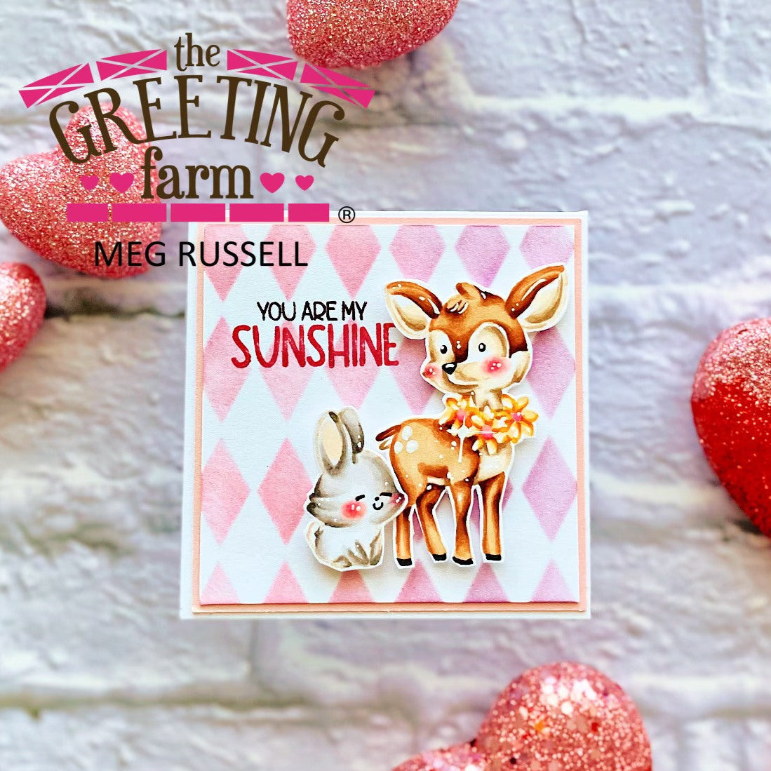 The Greeting Farm You Are My Sunshine Stamps Deer and Bunny | color-code:ALT03
