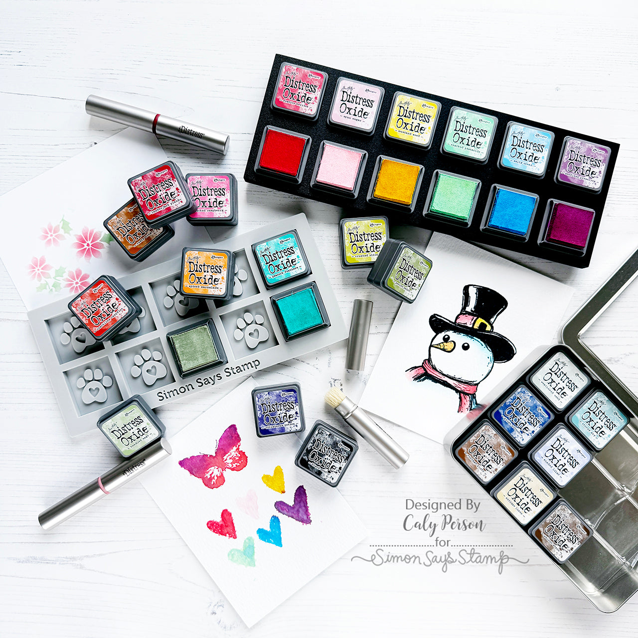 The Ink Stand Black Mini Ink Cube Palette 12 slots ispalb – Simon