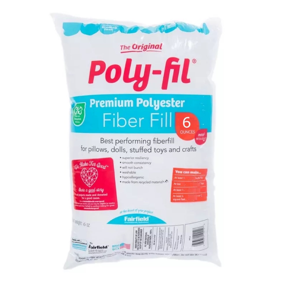 The Original Poly-fil Premium Polyester Fiberfill 6 Ounce Bag