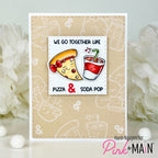 The Pink and Main Food Pairs Clear Stamps pm0756 pizza