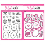 The Pink and Main Little Jar Labels Clear Stamp and Die Set