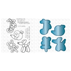 The Rabbit Hole Designs Balloon Animals 1 Clear Stamp and Die Set*