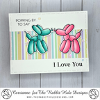 The Rabbit Hole Designs Balloon Animals 1 Clear Stamp and Die Set*
