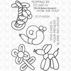 The Rabbit Hole Designs Balloon Animals 1 Clear Stamps trh-243*