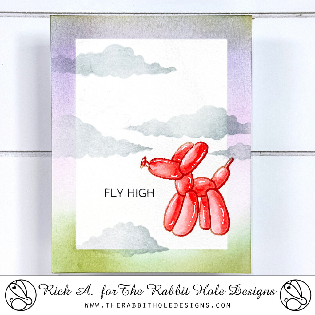 The Rabbit Hole Designs Balloon Animals 1 Clear Stamps trh-243*