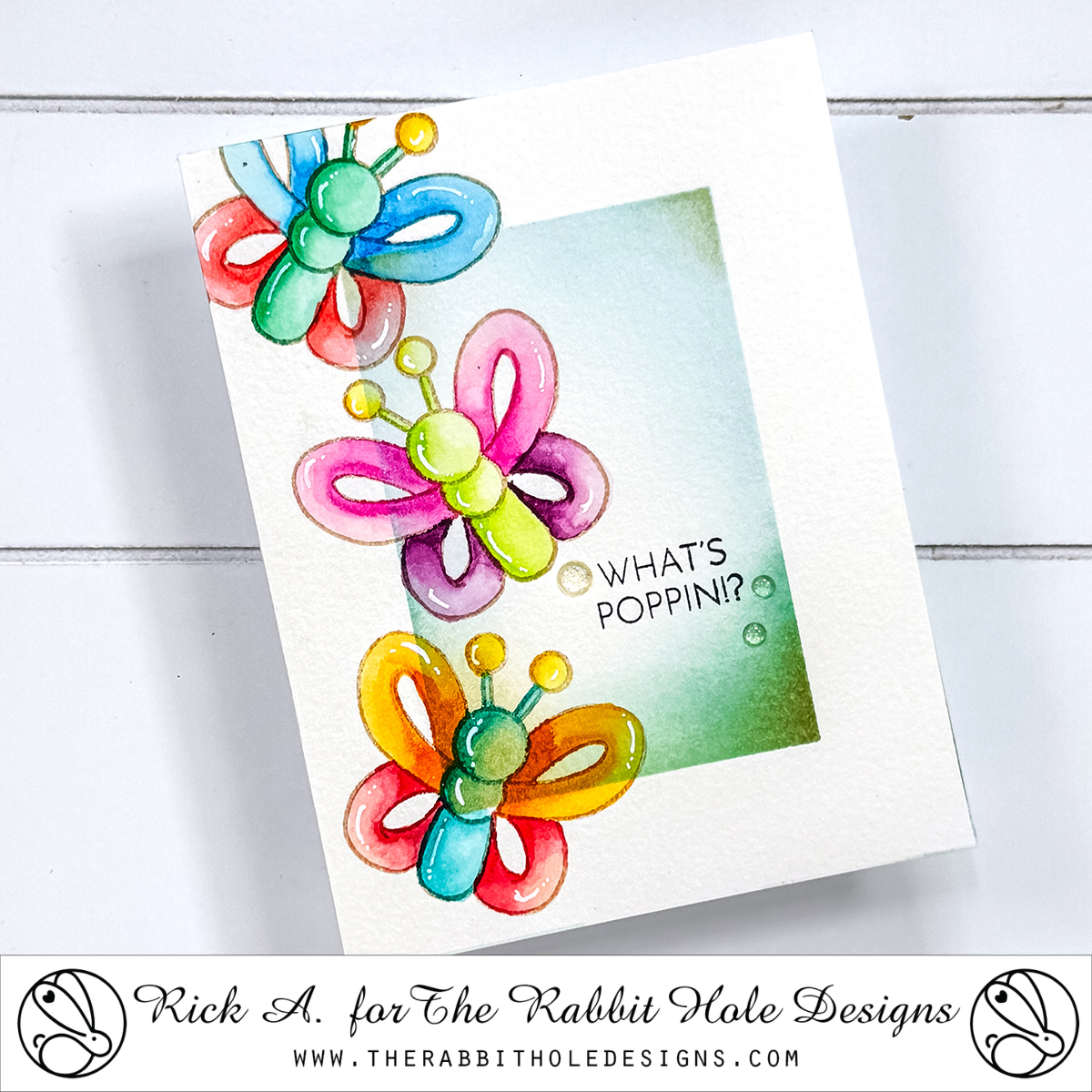The Rabbit Hole Designs Balloon Animals 2 Clear Stamps trh-244*