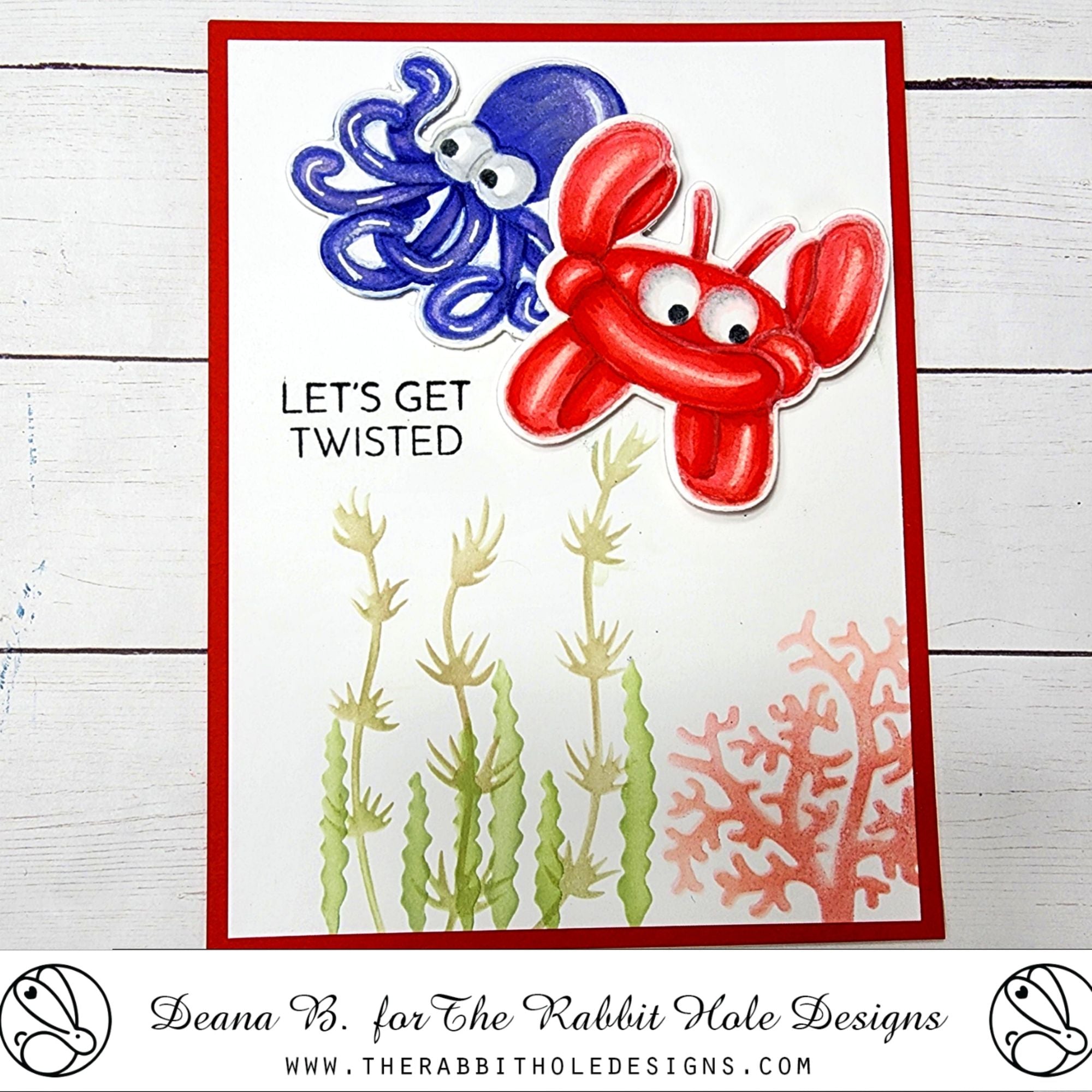The Rabbit Hole Designs Balloon Animals 2 Clear Stamps trh-244*