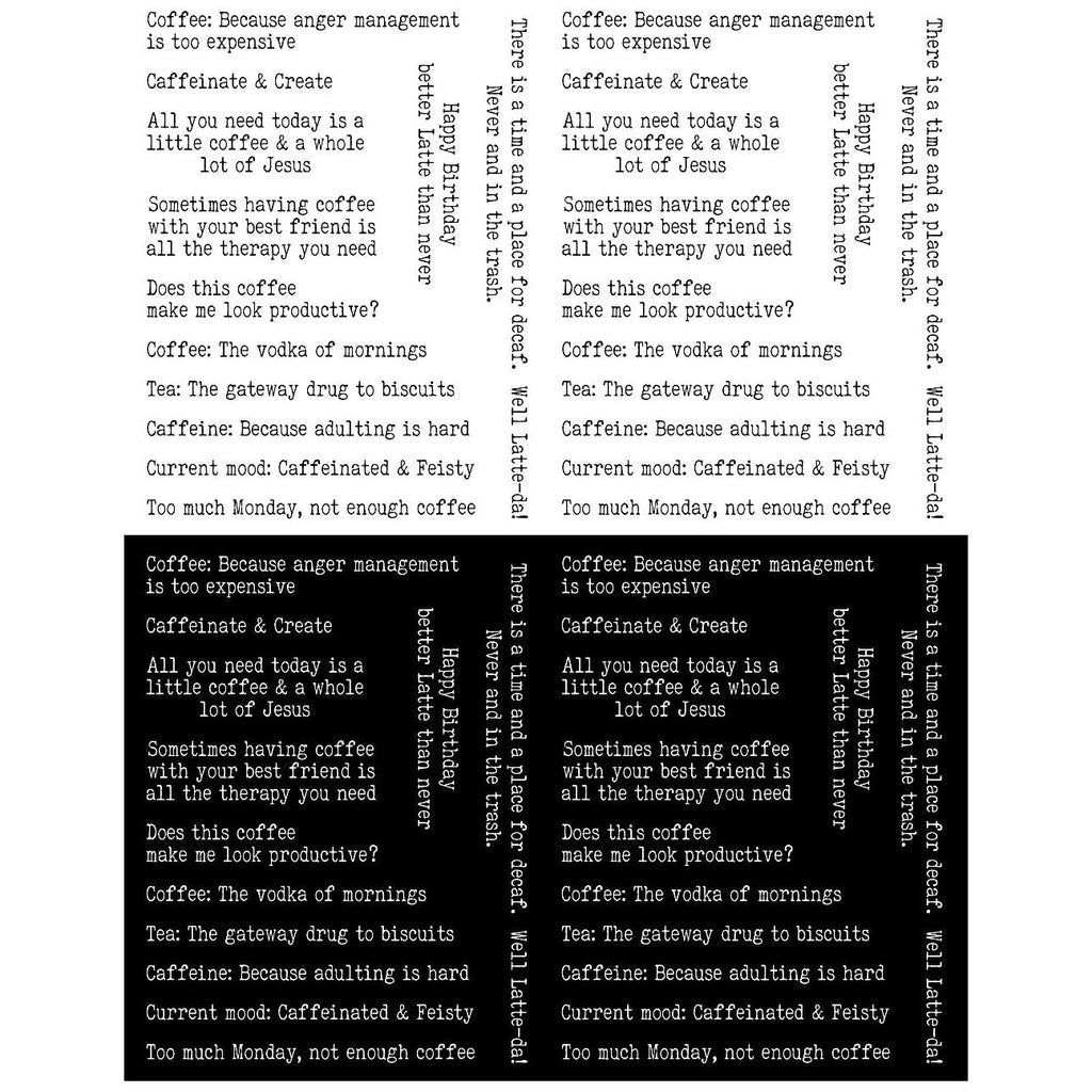 The Rabbit Hole Designs Blended Sentiments Sheets trhss-001